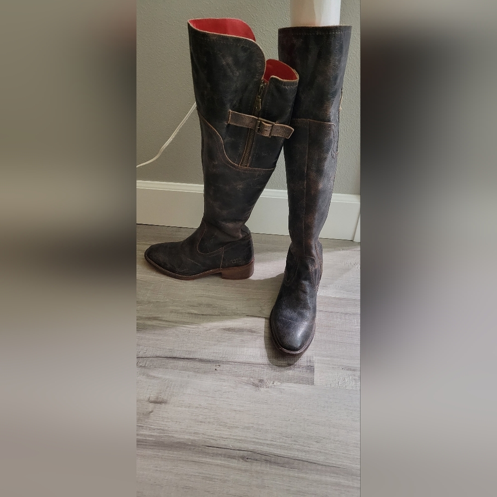 Bed Stu Brown Leather Boots 8